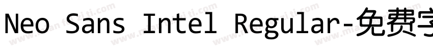 Neo Sans Intel Regular字体转换